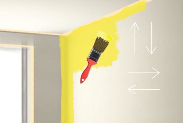 Как покрасить стены акриловой краской