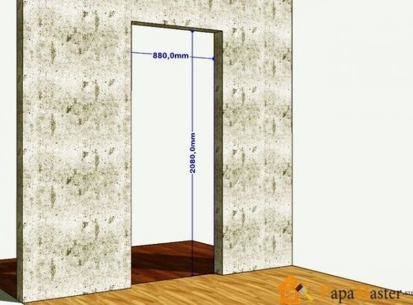 Высота дверного проема межкомнатной двери